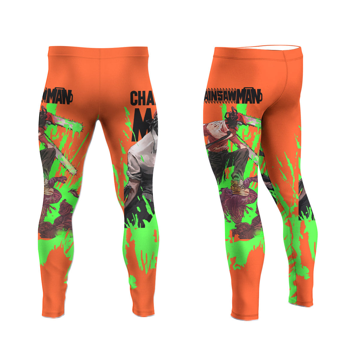  Chainsaw Man Men's Compression Leggings