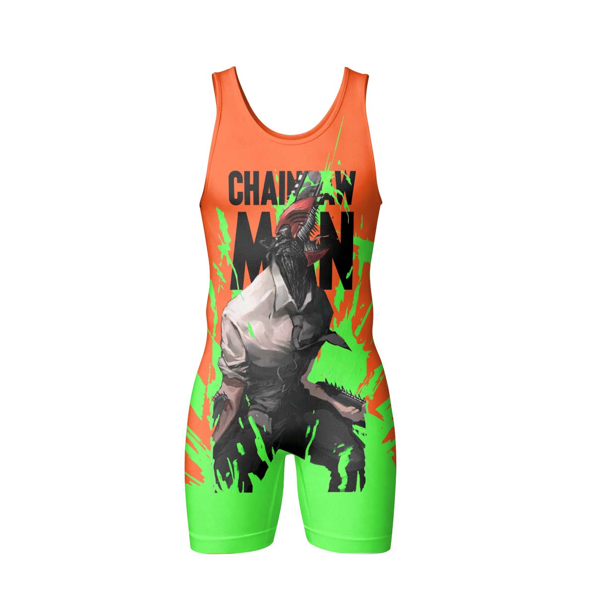  Chainsaw Man Wrestling Singlet