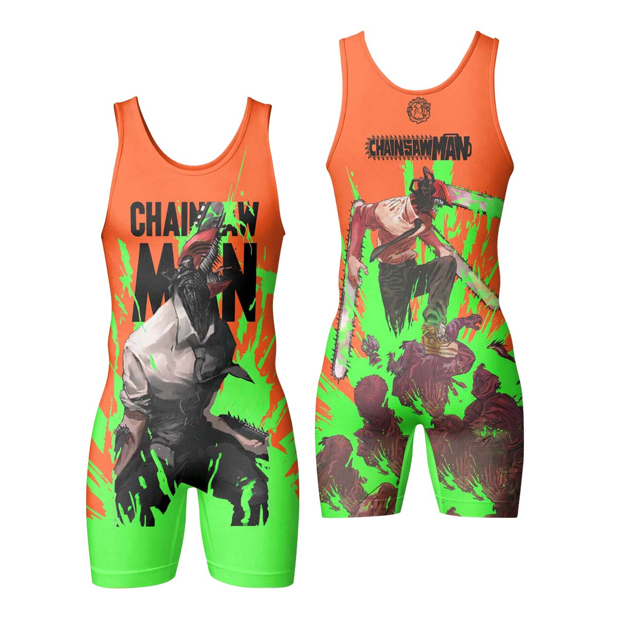  Chainsaw Man Wrestling Singlet