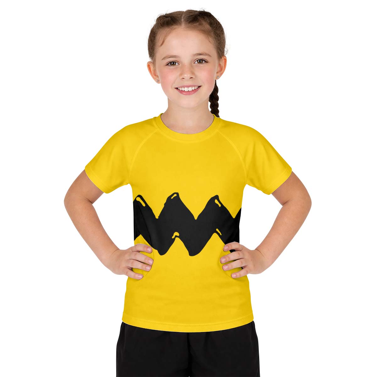 Charlie Brown Cosplay Kid Rash Guard