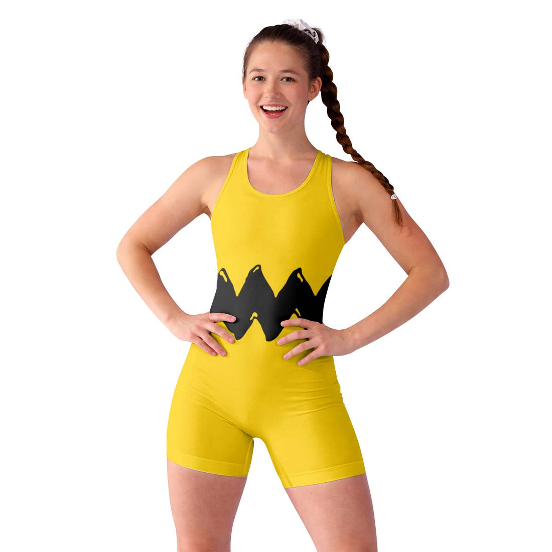 Charlie Brown Cosplay Wrestling Singlet
