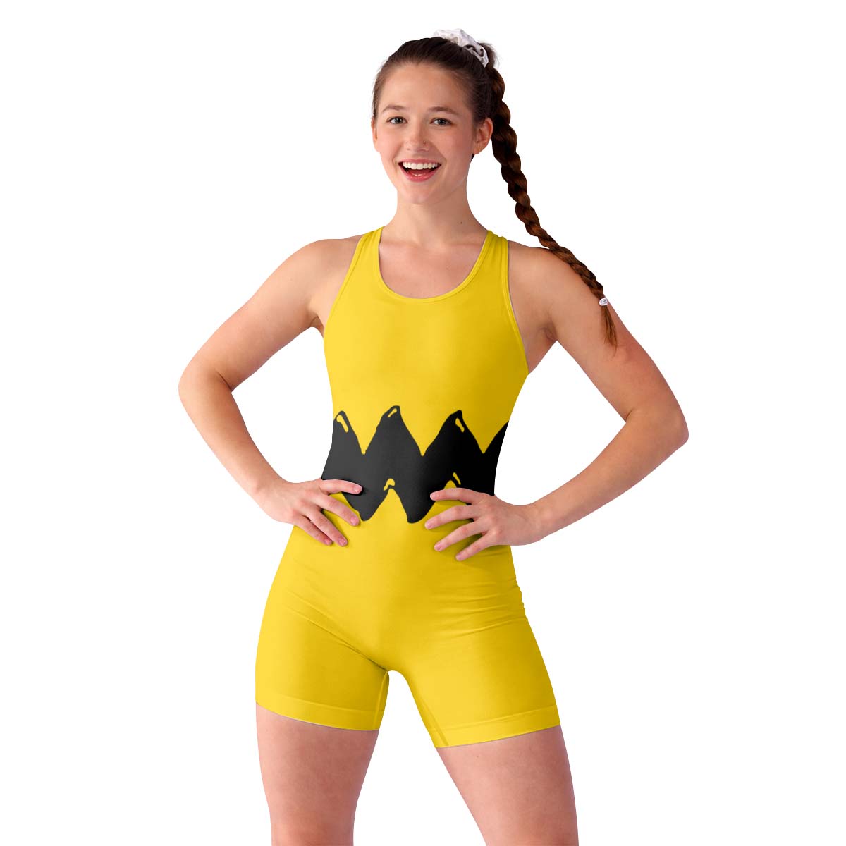 Charlie Brown Cosplay Wrestling Singlet