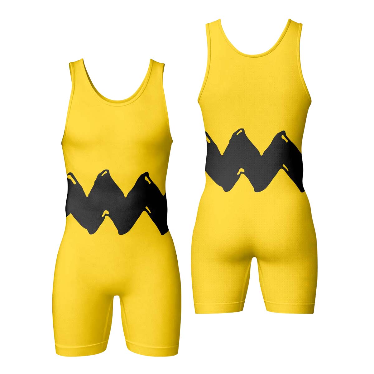 Charlie Brown Cosplay Wrestling Singlet