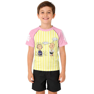 Charlie Brown Wanna Roll Kid Rash Guard
