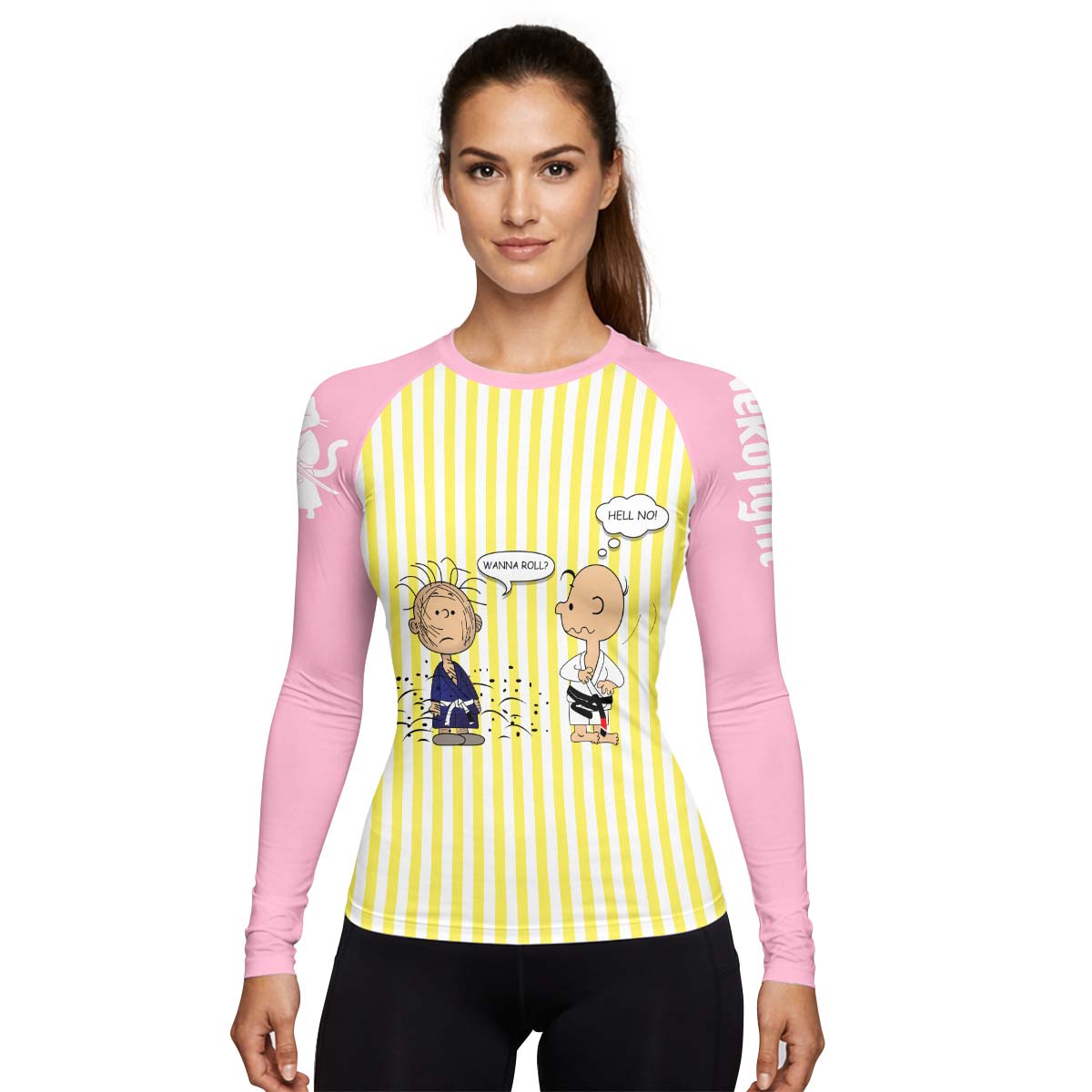 Charlie Brown Wanna Roll Rash Guard