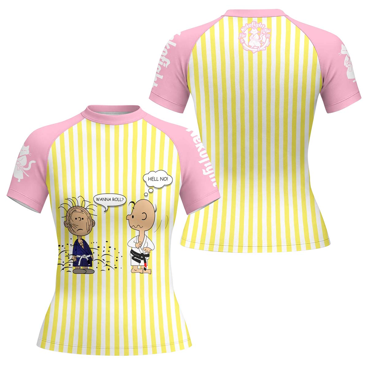 Charlie Brown Wanna Roll Rash Guard