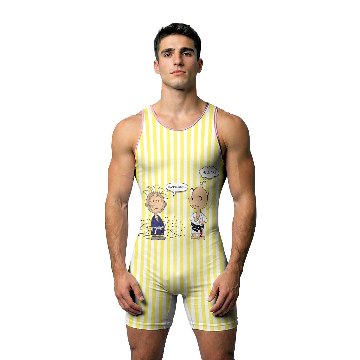 Charlie Brown Wanna Roll Wrestling Singlet