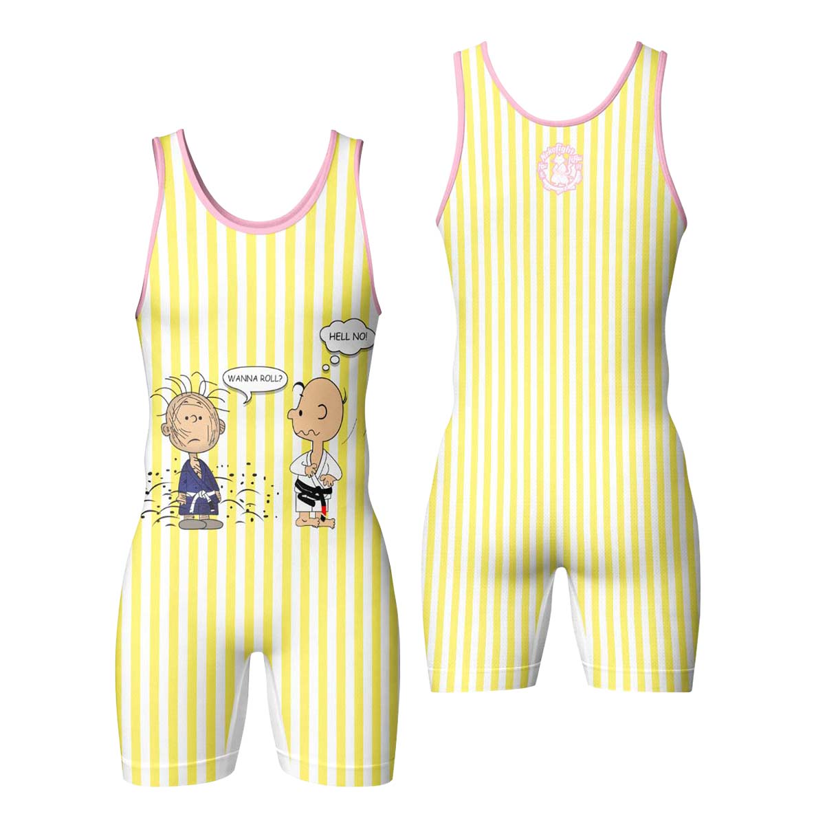 Charlie Brown Wanna Roll Wrestling Singlet