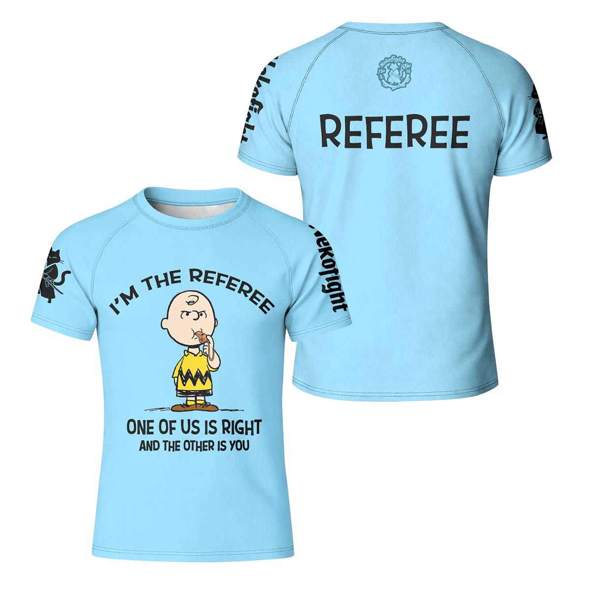 Charlie Referee Blue Kid Rash Guard