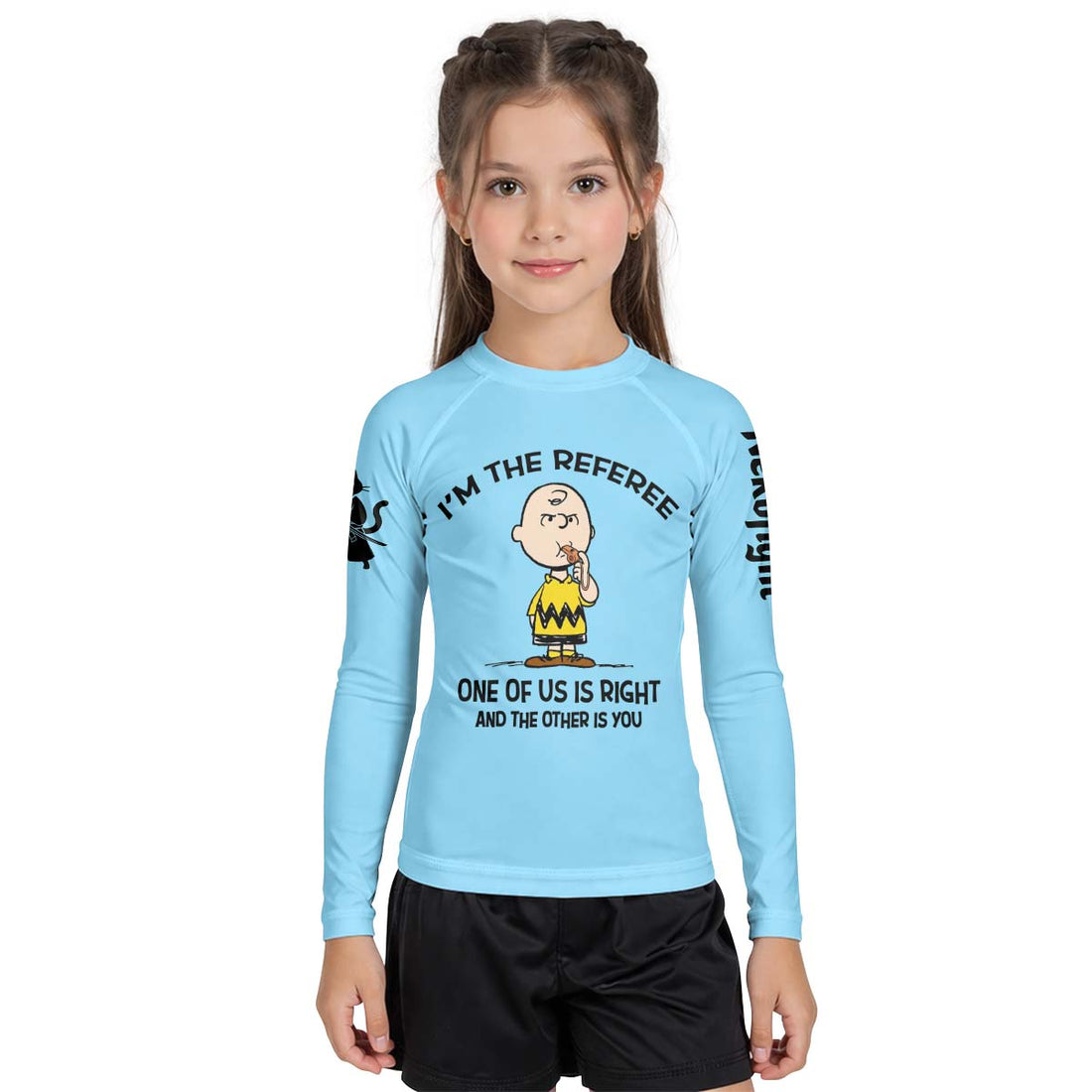 Charlie Referee Blue Kid Rash Guard