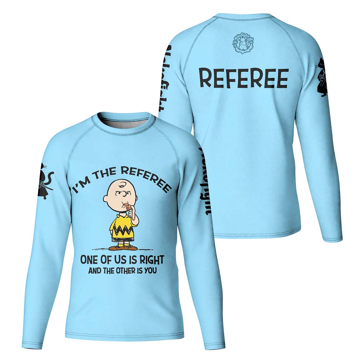 Charlie Referee Blue Kid Rash Guard