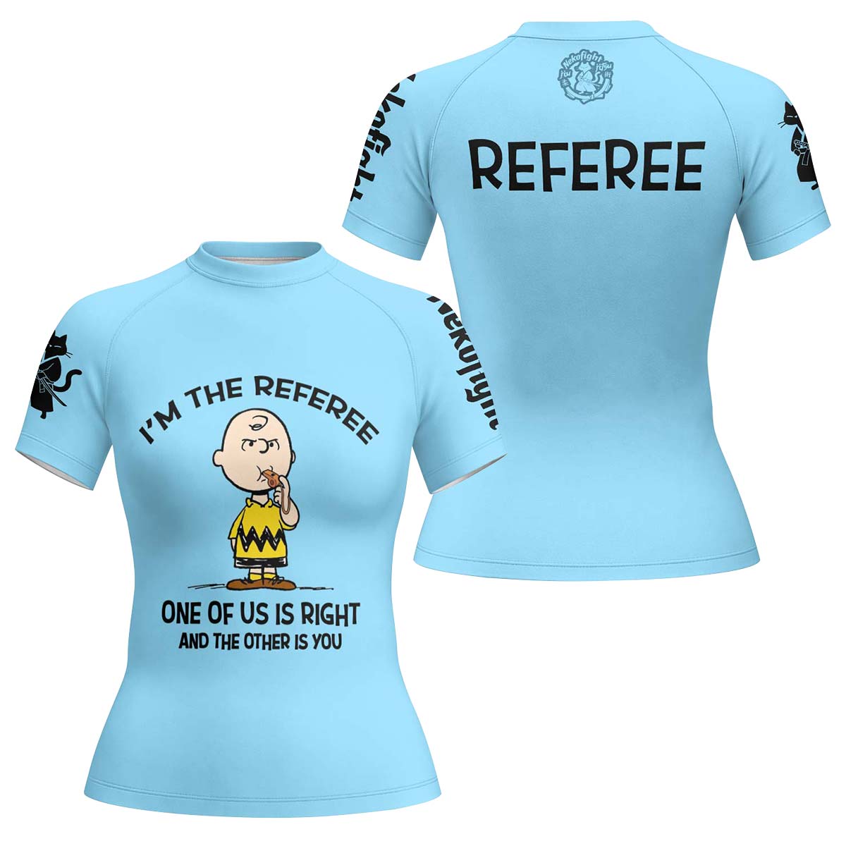 Charlie Referee Blue Rash Guard