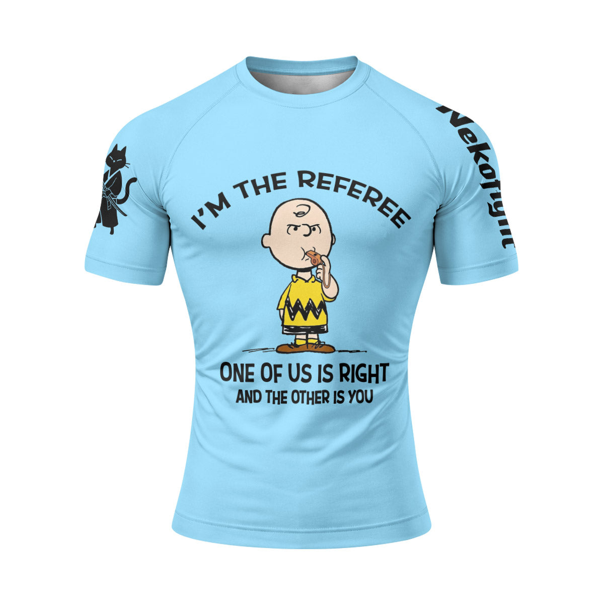 Charlie Referee Blue Rash Guard
