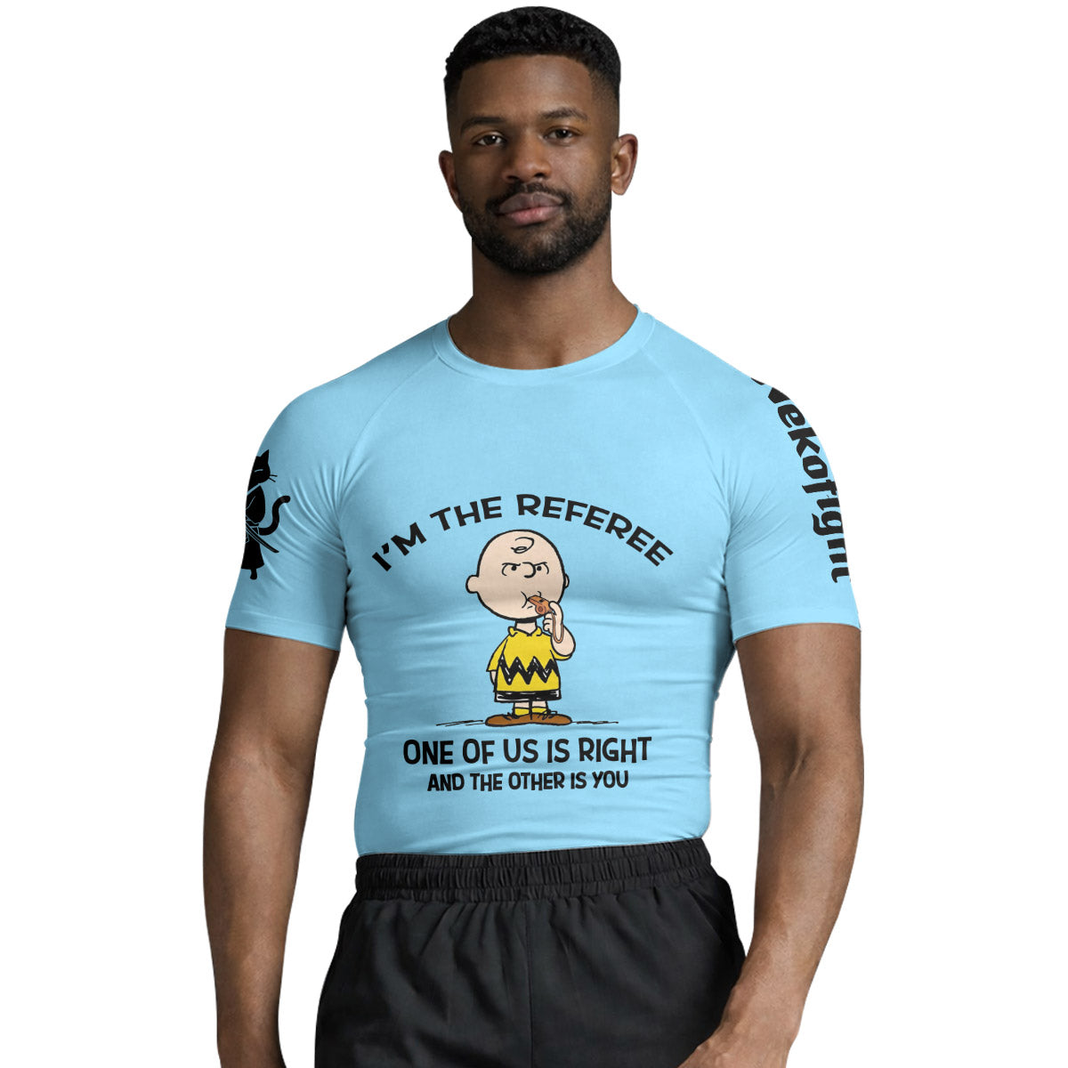 Charlie Referee Blue Rash Guard