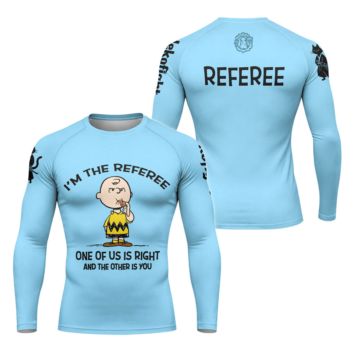 Charlie Referee Blue Rash Guard