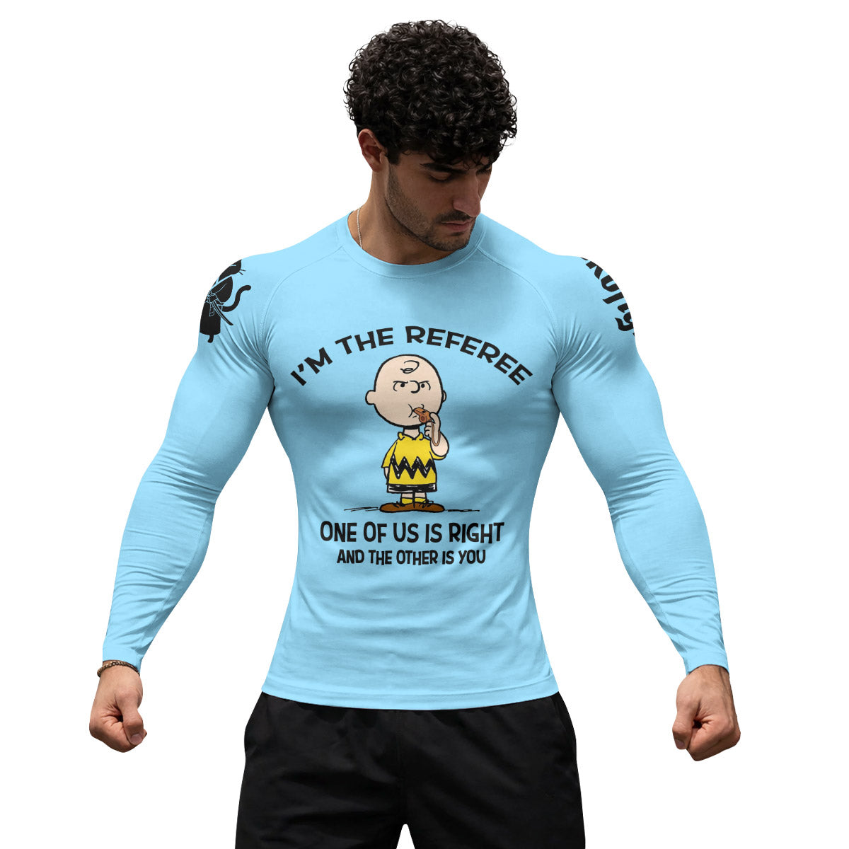 Charlie Referee Blue Rash Guard