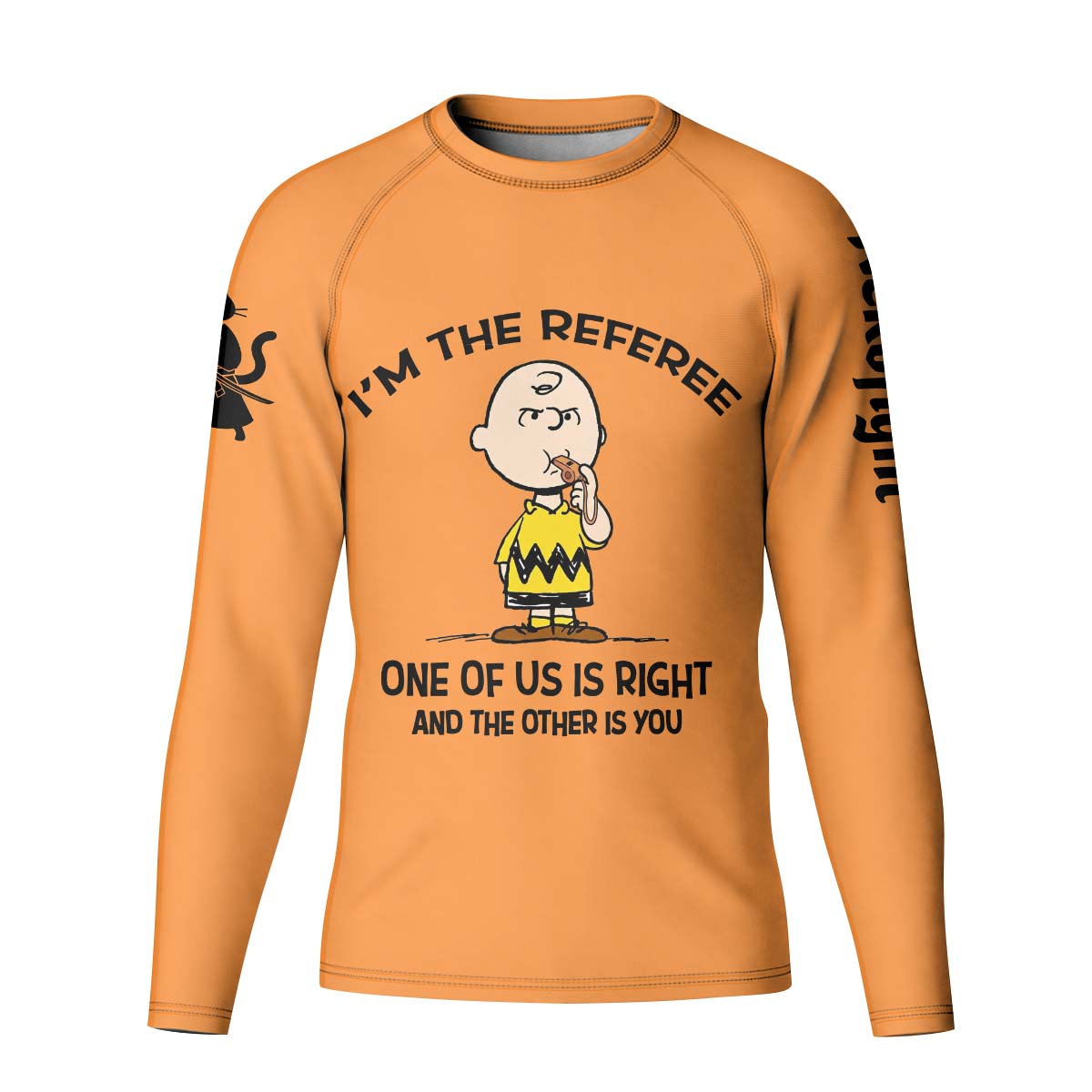 Charlie Referee Orange Kid Rash Guard