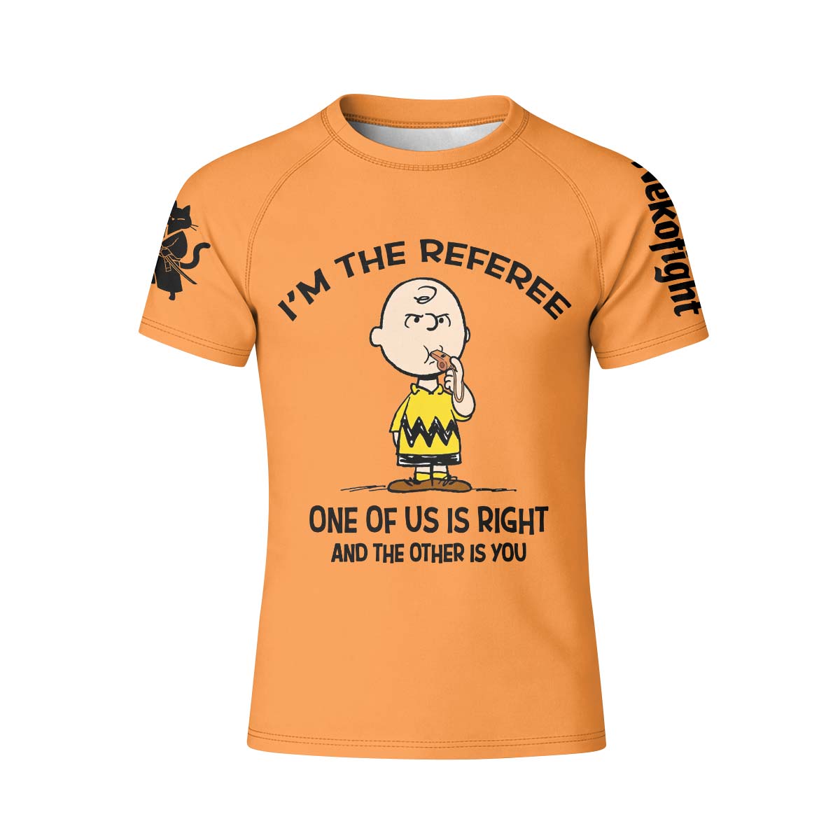 Charlie Referee Orange Kid Rash Guard