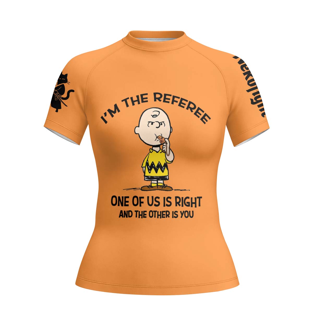 Charlie Referee Orange Rash Guard