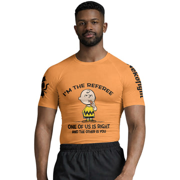 Charlie Referee Orange Rash Guard