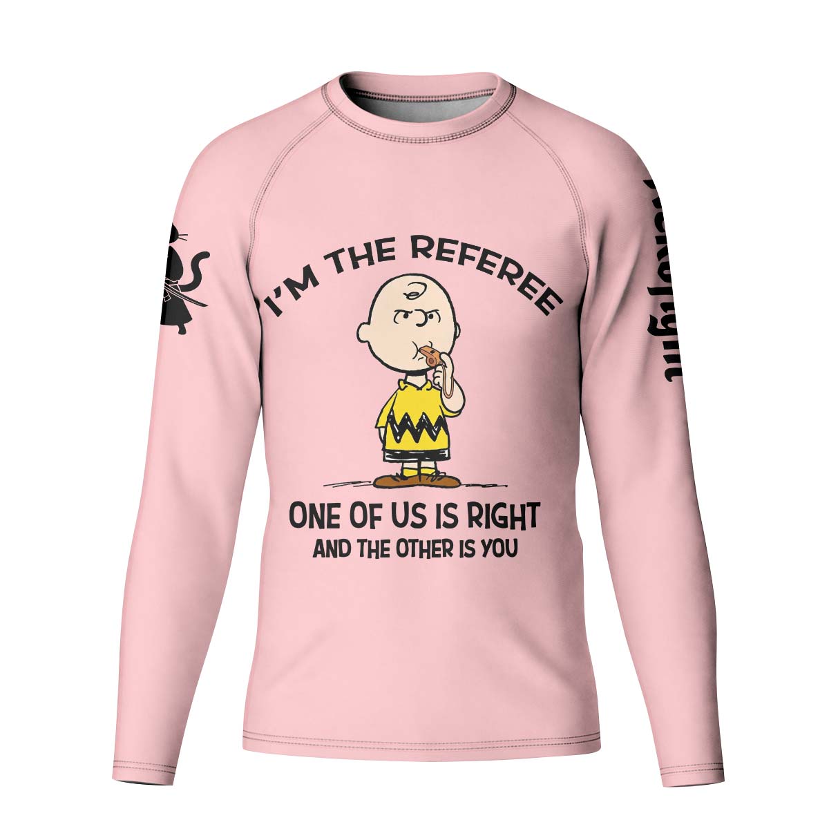 Charlie Referee Pink Kid Rash Guard