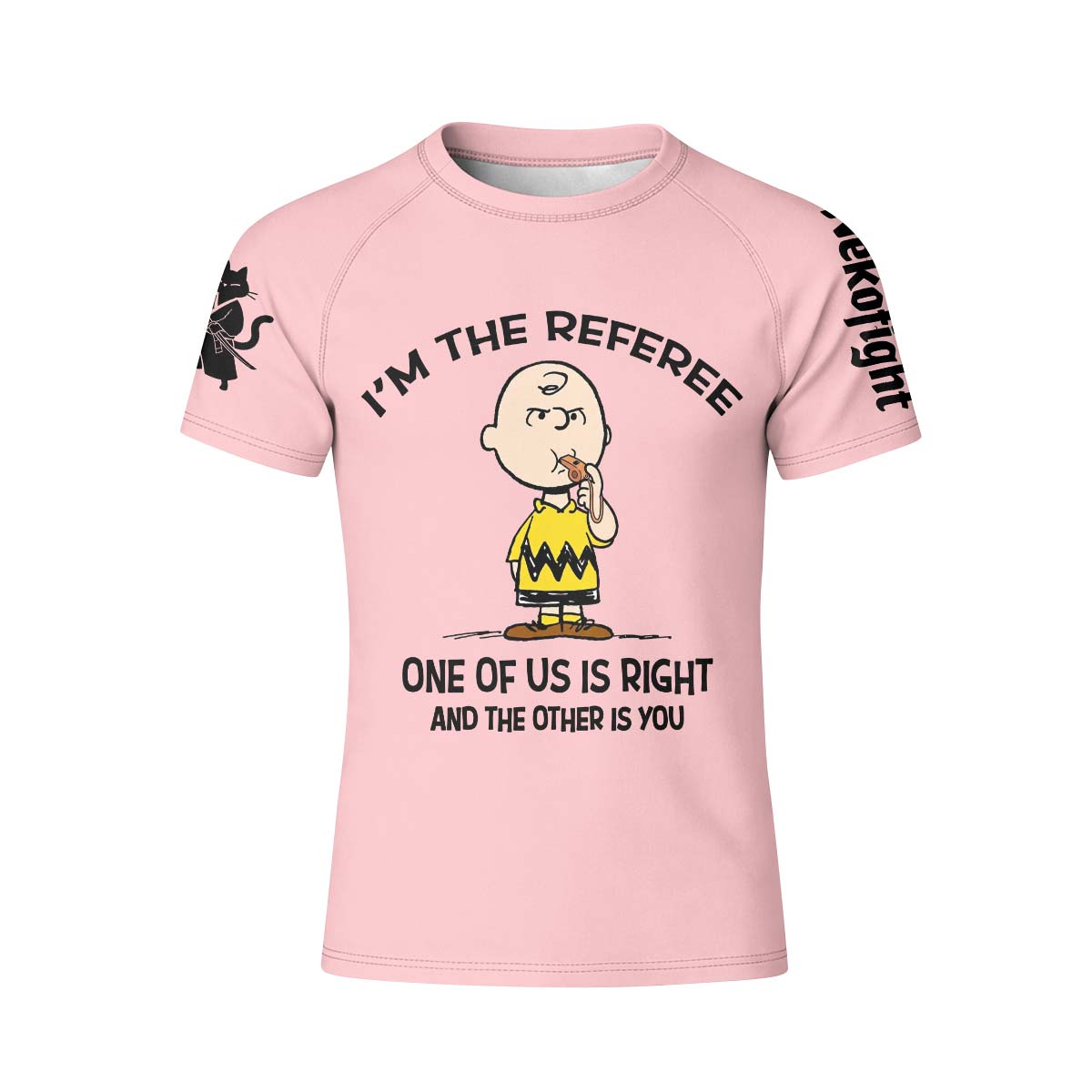 Charlie Referee Pink Kid Rash Guard