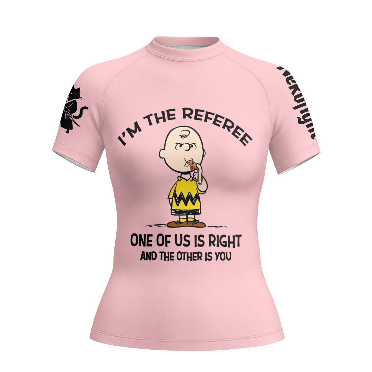 Charlie Referee Pink Rash Guard