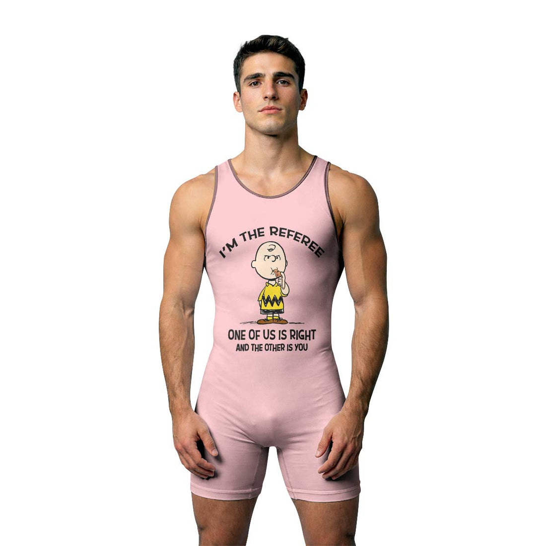 Charlie Referee Pink Wrestling Singlet