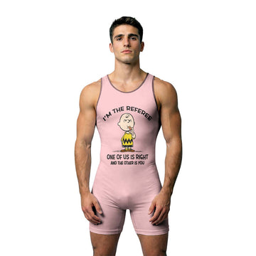 Charlie Referee Pink Wrestling Singlet
