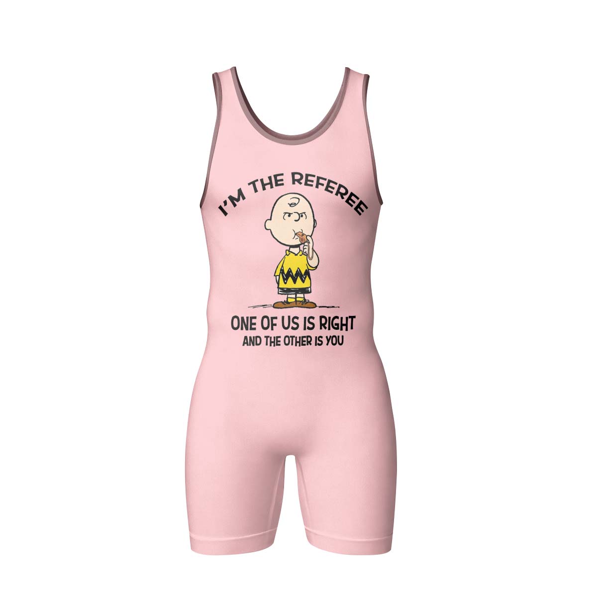 Charlie Referee Pink Wrestling Singlet