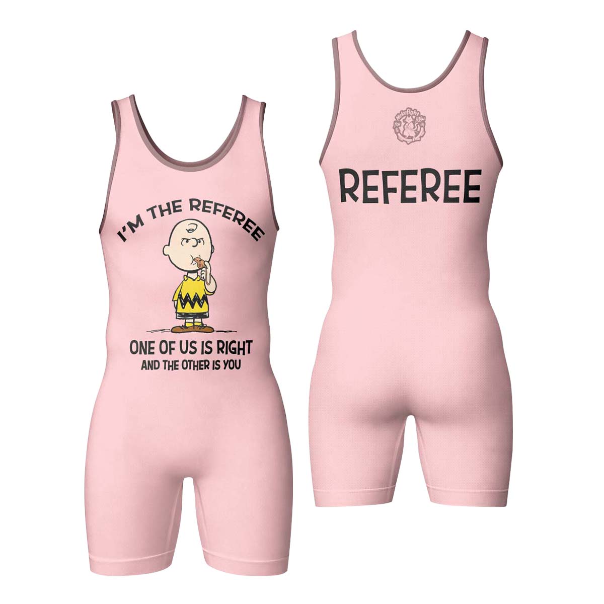 Charlie Referee Pink Wrestling Singlet