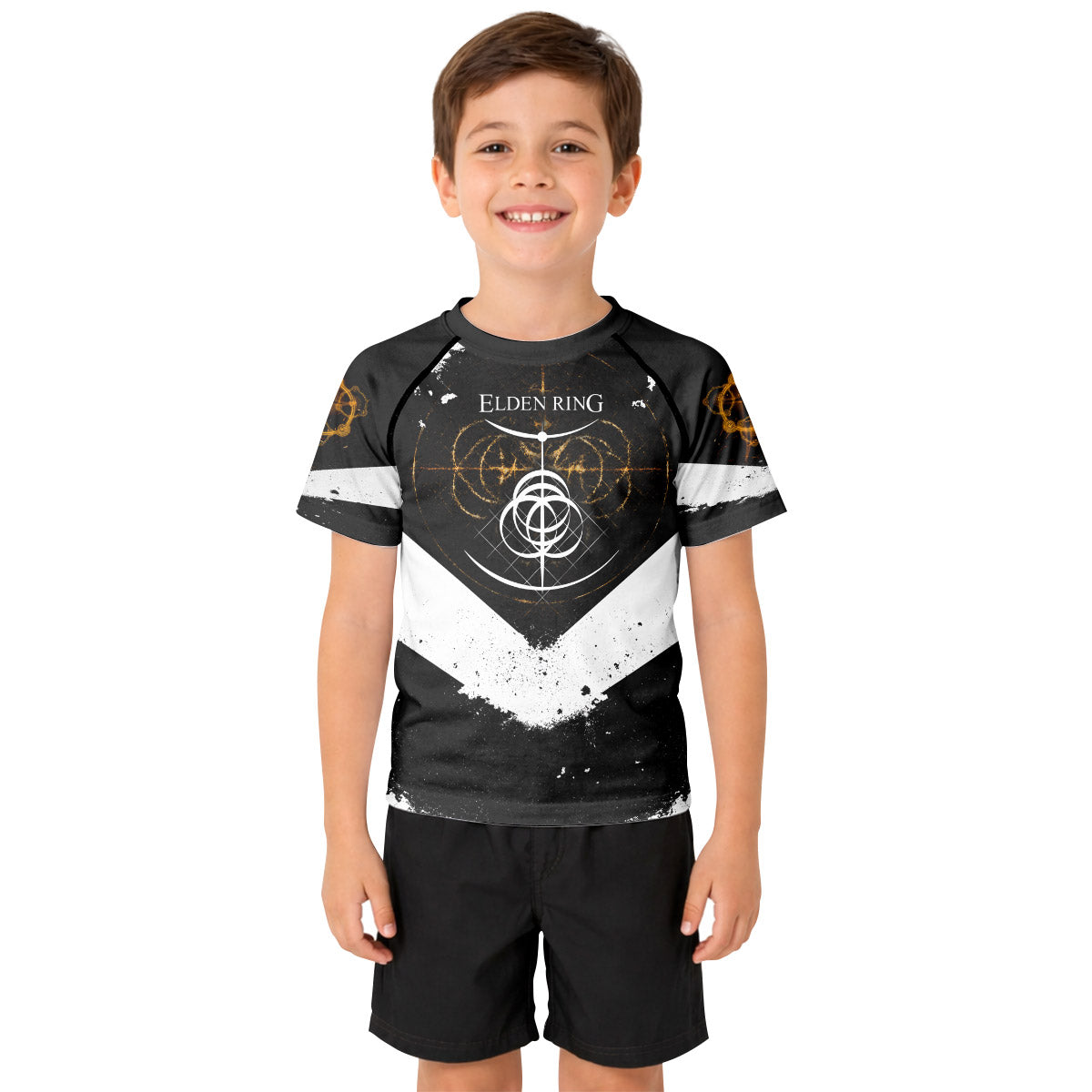 Dark Elden Ring Emblem Symbol Kid Rash Guard