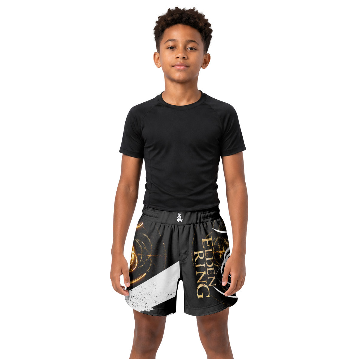 Dark Elden Ring Emblem Symbol Kids Grappling Shorts