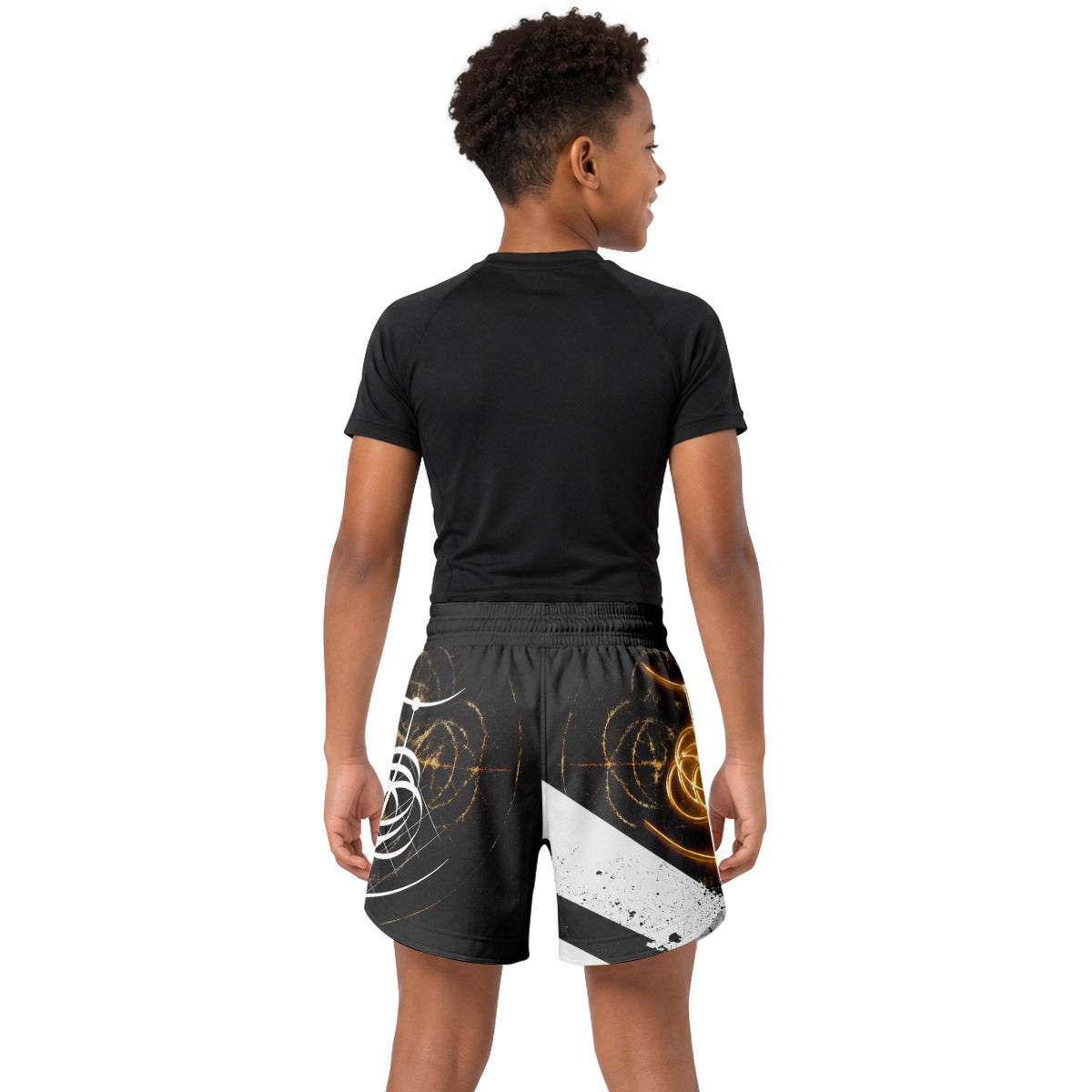 Dark Elden Ring Emblem Symbol Kids Grappling Shorts