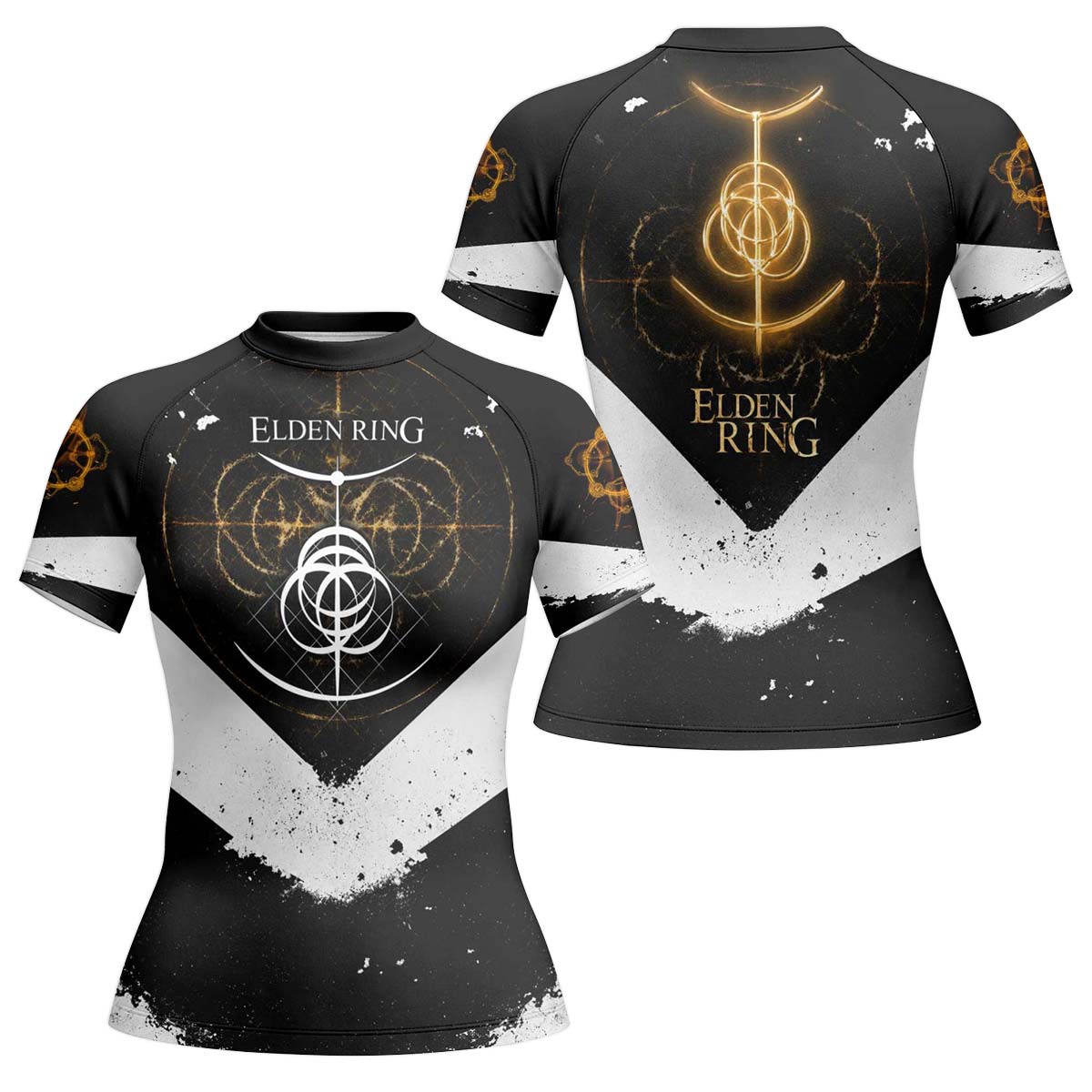 Dark Elden Ring Emblem Symbol Rash Guard