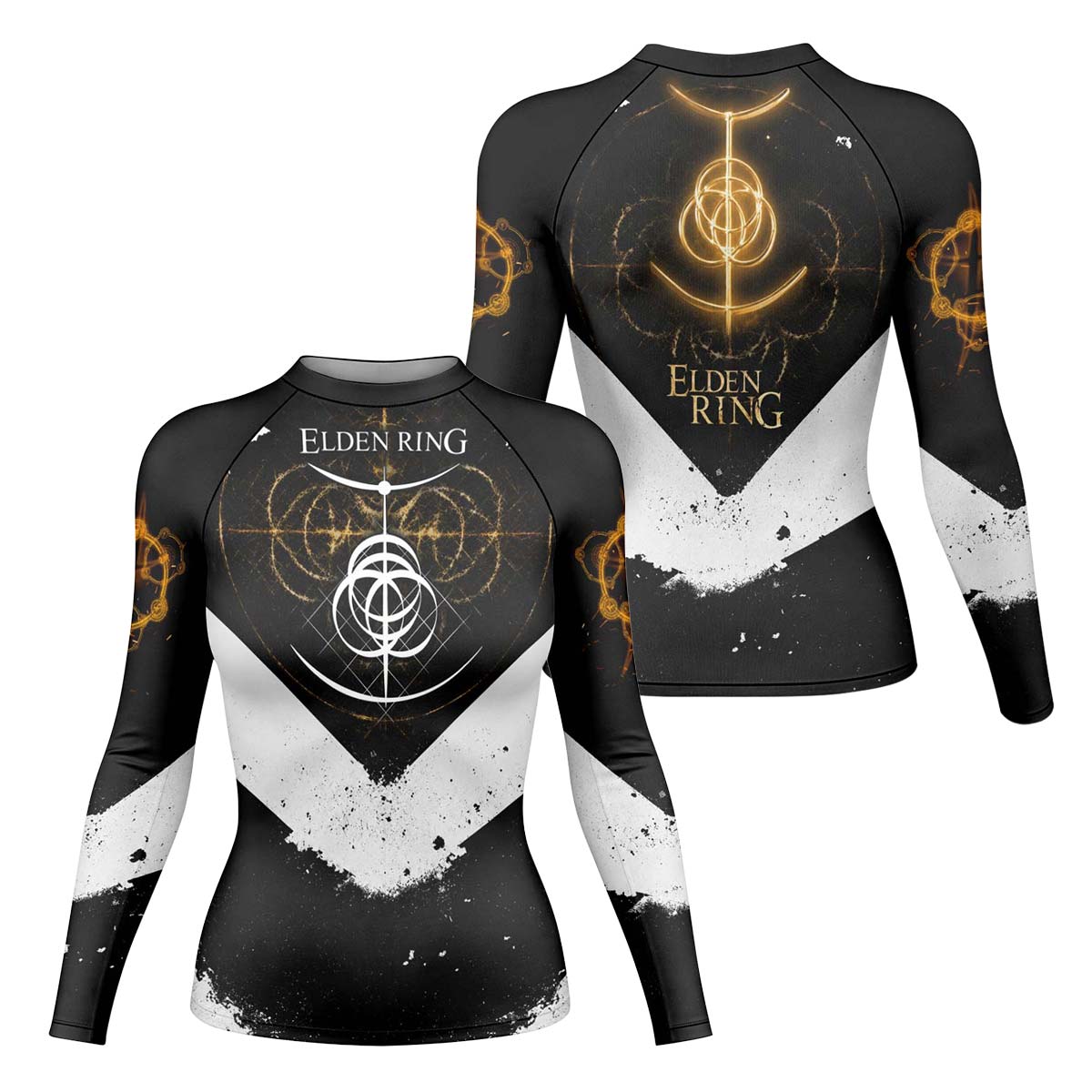 Dark Elden Ring Emblem Symbol Rash Guard