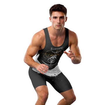  Dark Elden Ring Emblem Symbol Wrestling Singlet