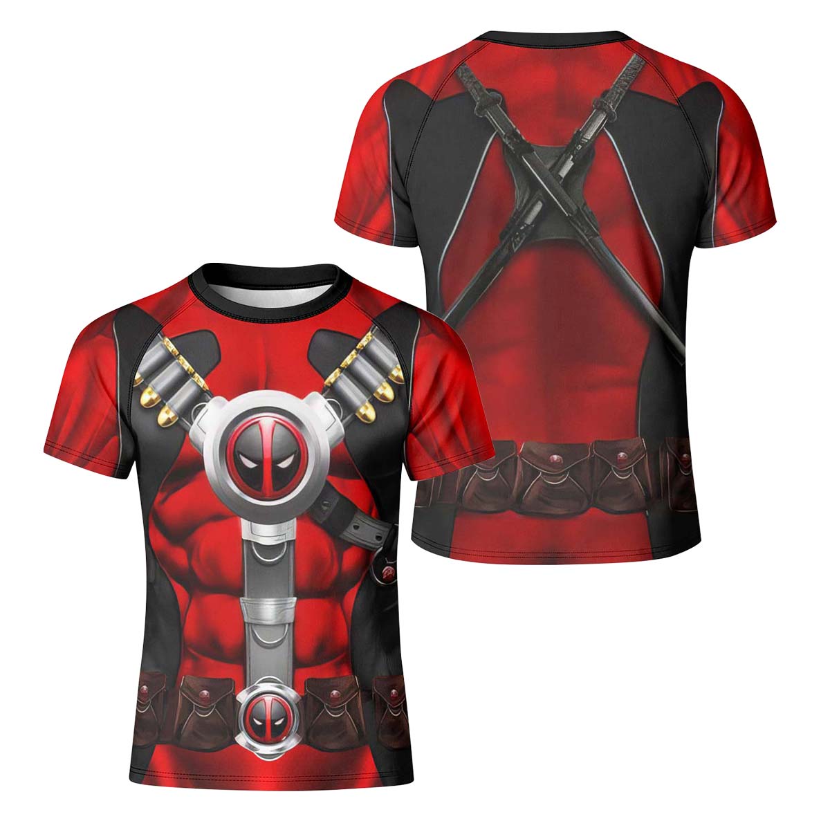DeadPool Cosplay Kid Rash Guard