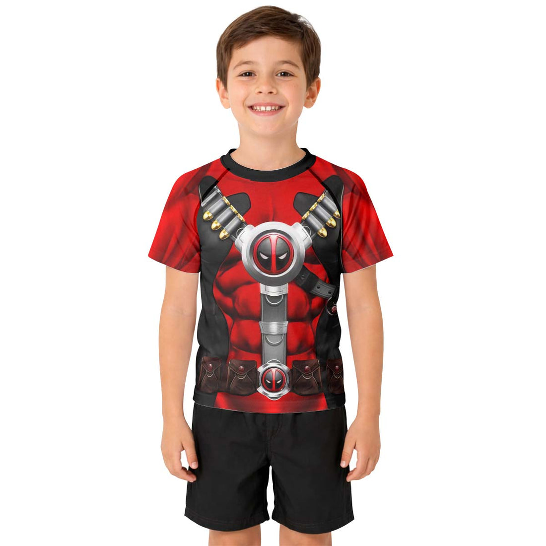 DeadPool Cosplay Kid Rash Guard