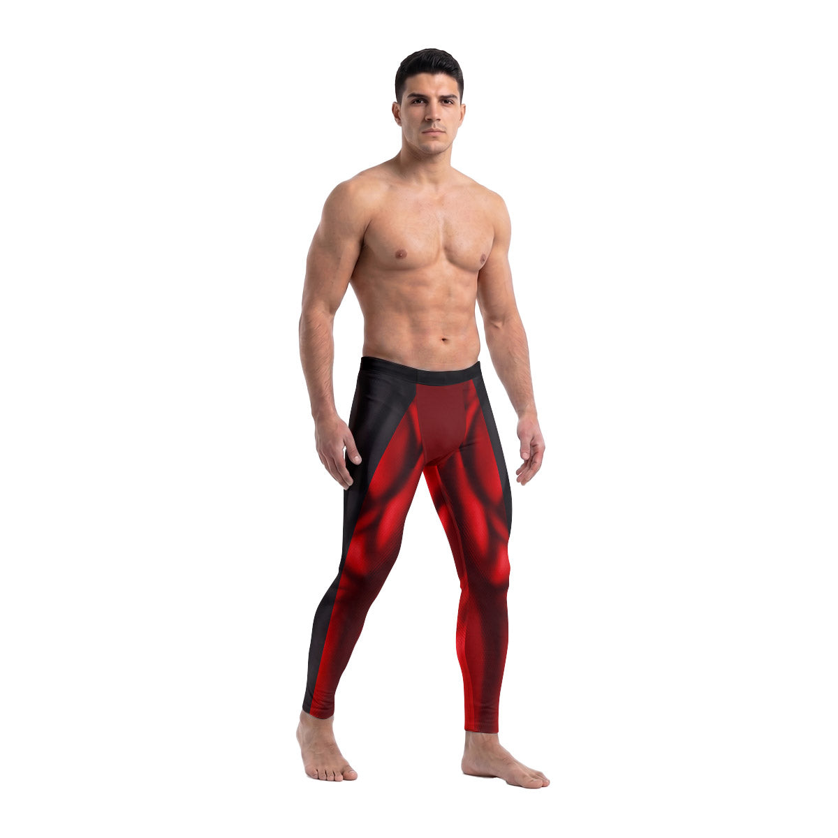 DeadPool Cosplay Men's Compression Leggings