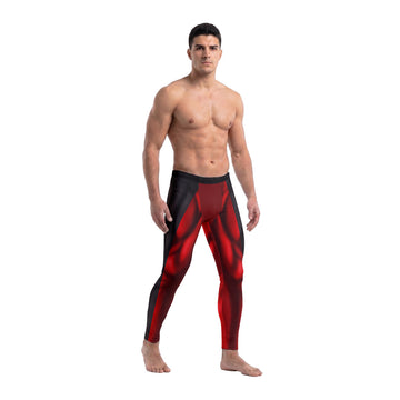 DeadPool Cosplay Men's Compression Leggings