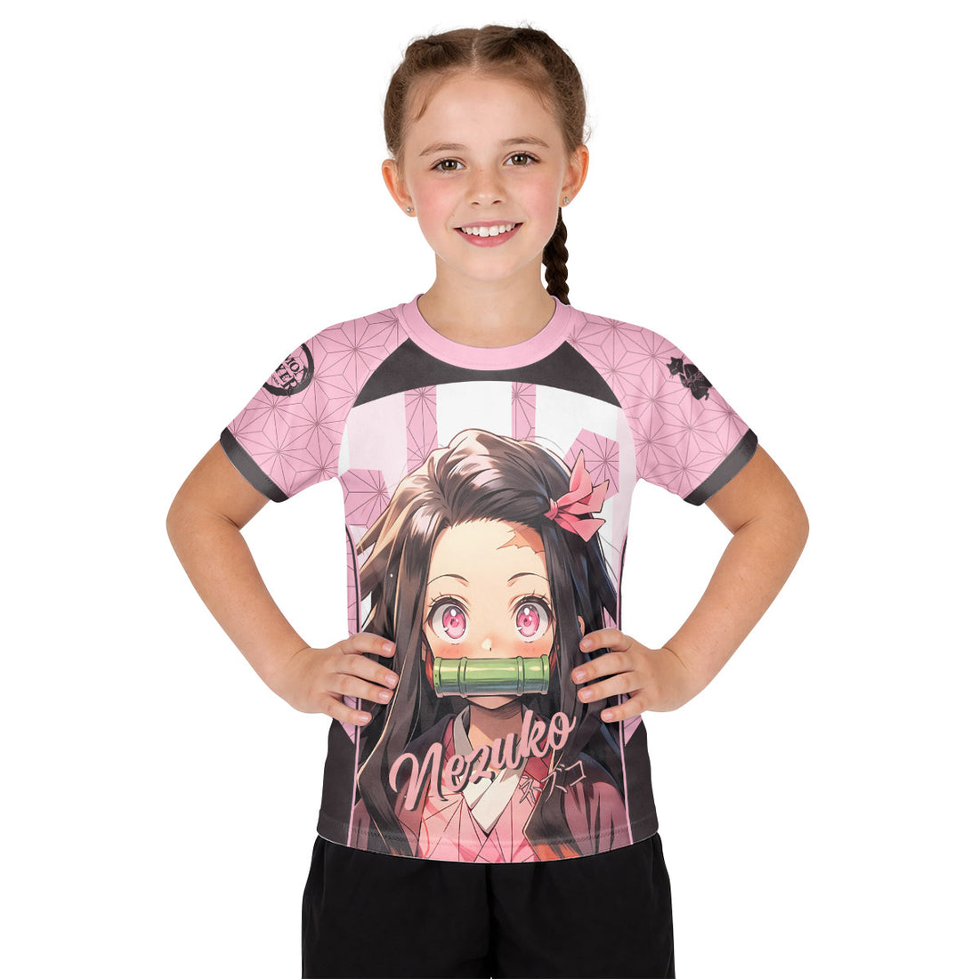  Demon Slayer Nezuko Kid Rash Guard