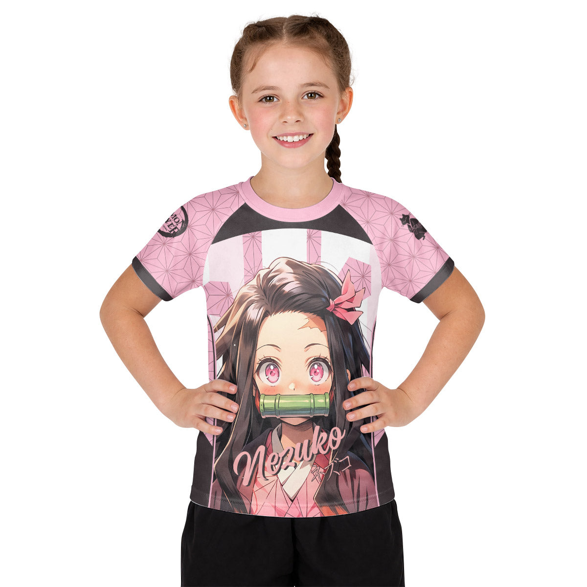  Demon Slayer Nezuko Kid Rash Guard