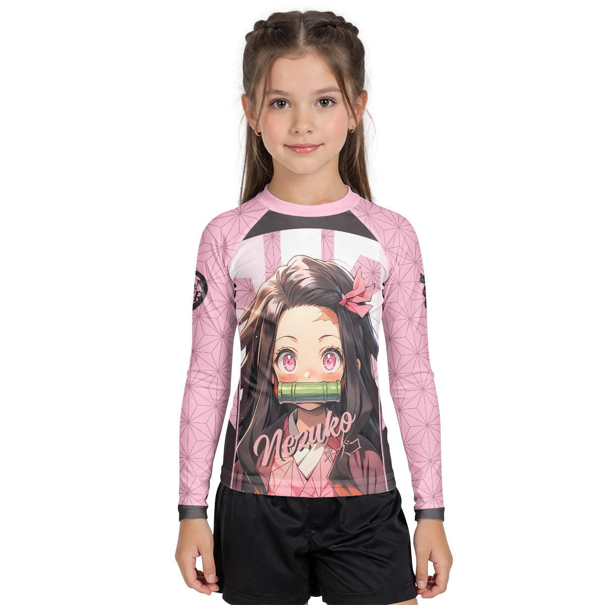  Demon Slayer Nezuko Kid Rash Guard