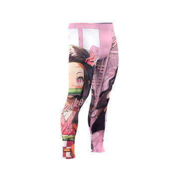  Demon Slayer Nezuko Men's Compression Leggings