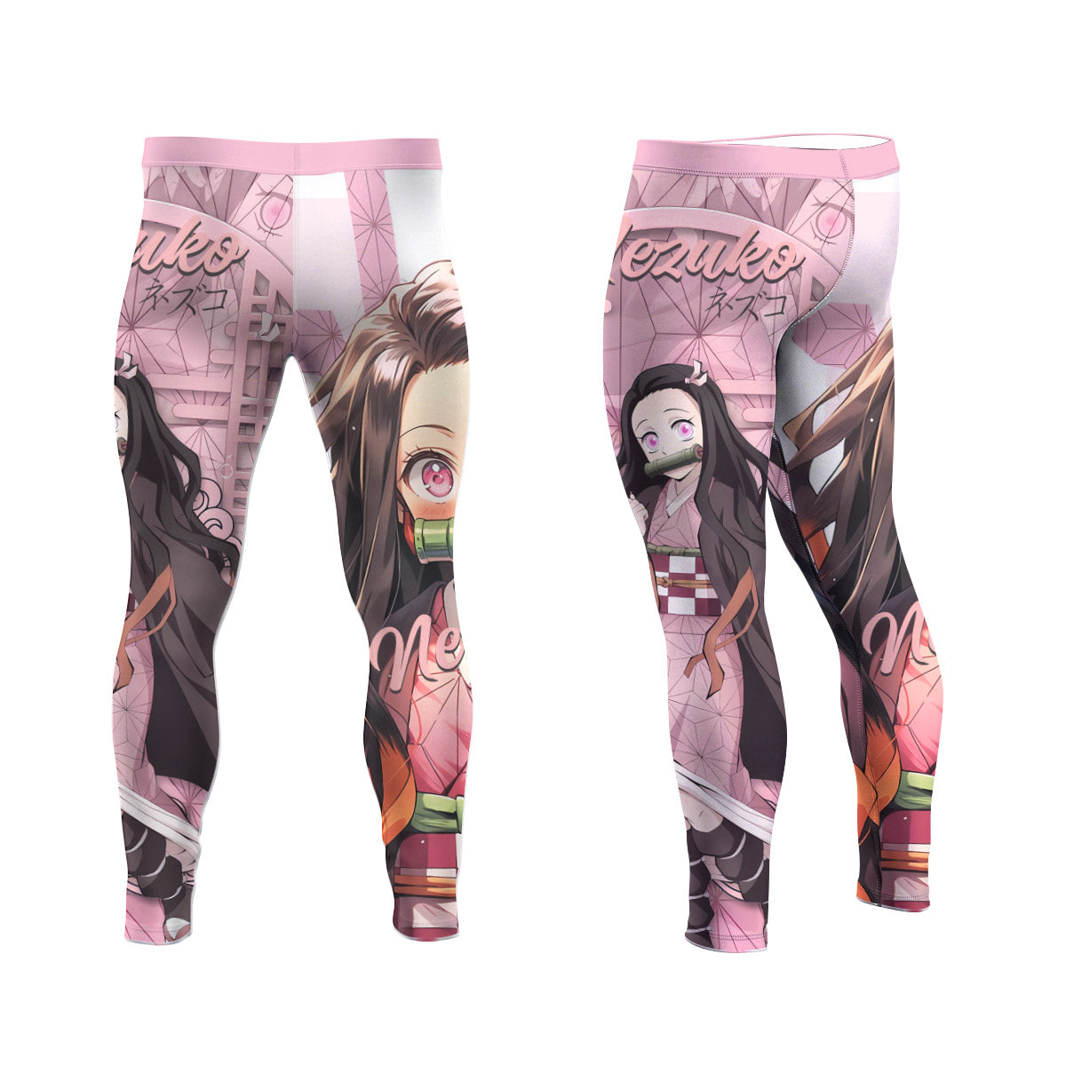  Demon Slayer Nezuko Men's Compression Leggings