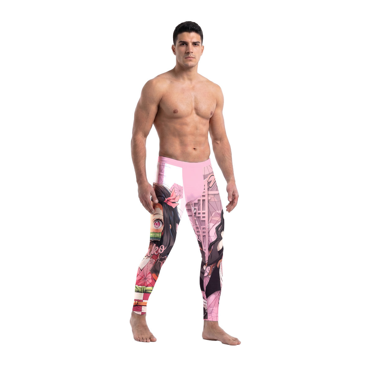  Demon Slayer Nezuko Men's Compression Leggings