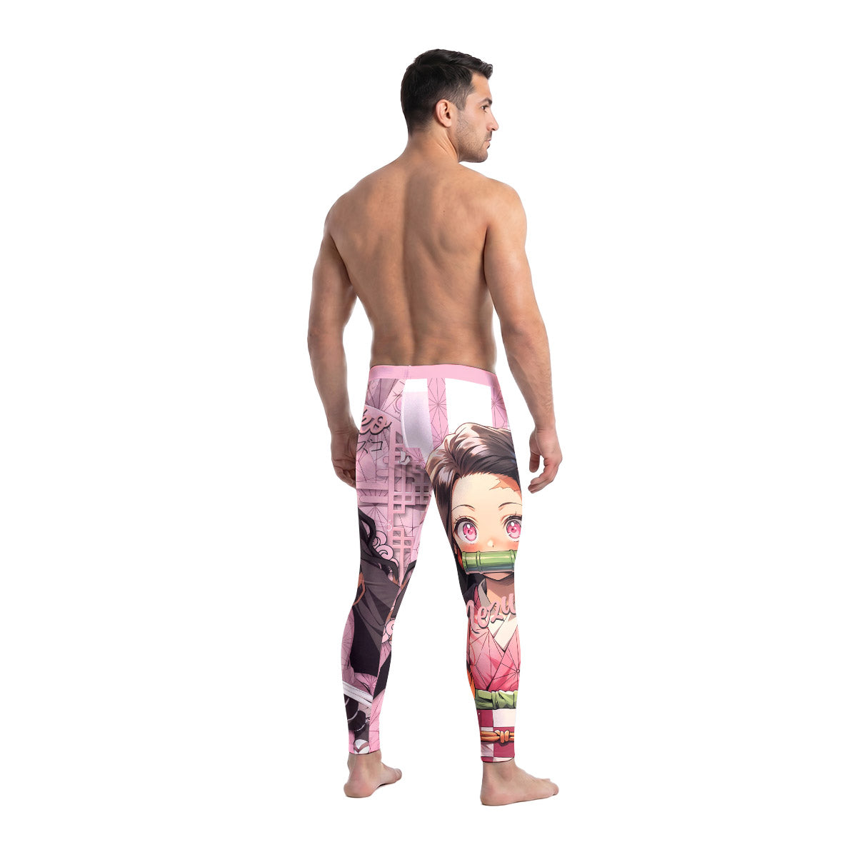  Demon Slayer Nezuko Men's Compression Leggings