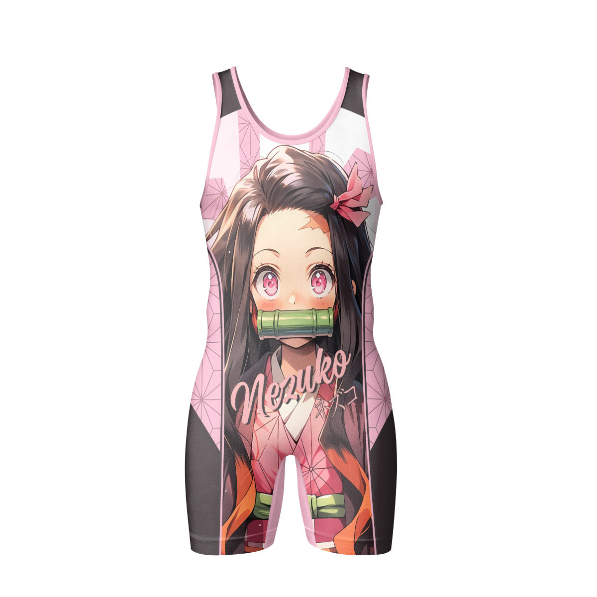  Demon Slayer Nezuko Wrestling Singlet