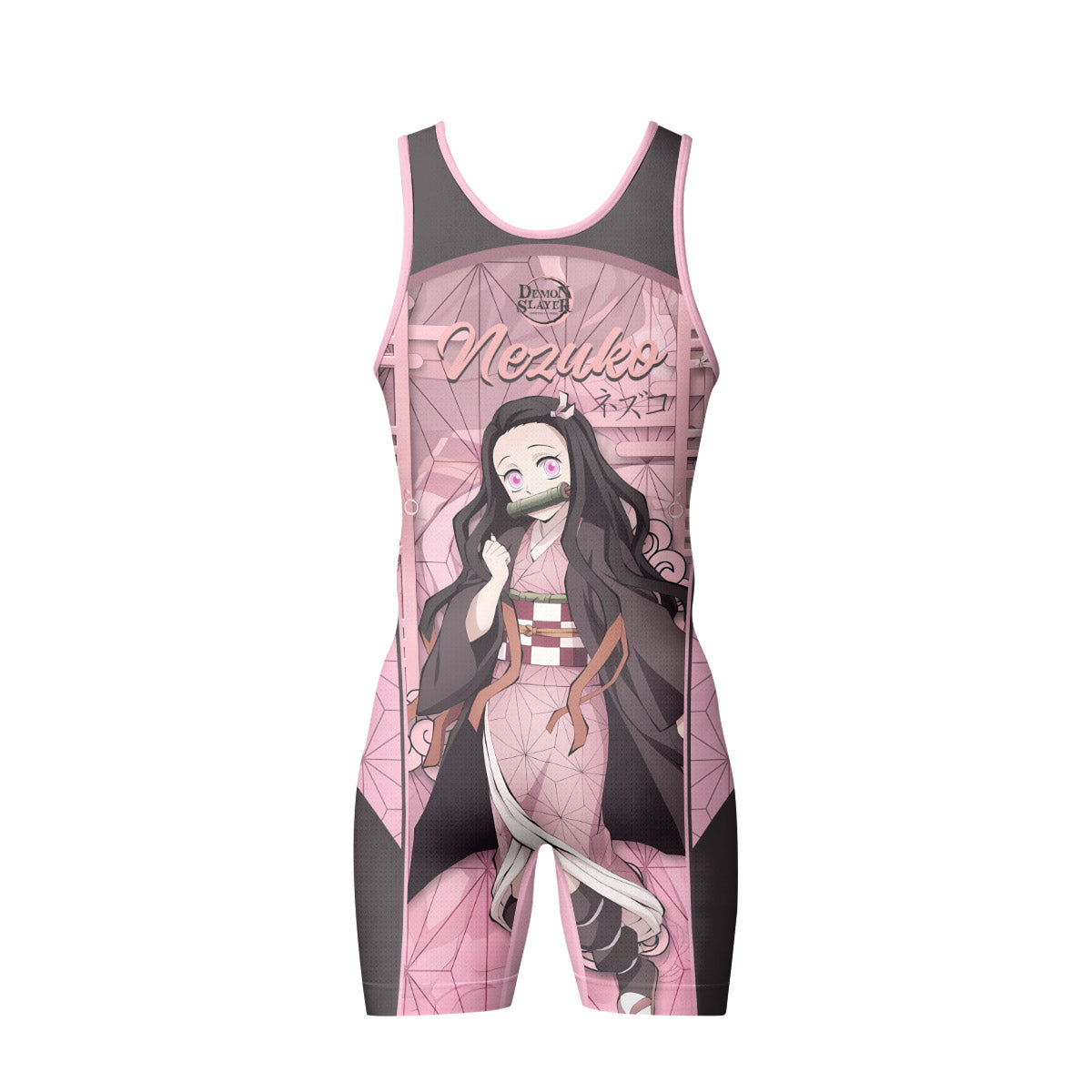  Demon Slayer Nezuko Wrestling Singlet
